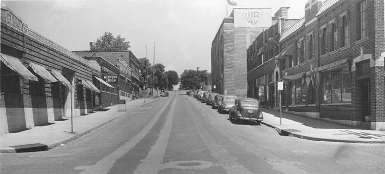 Film Row in Kansas City via KCHistory.org